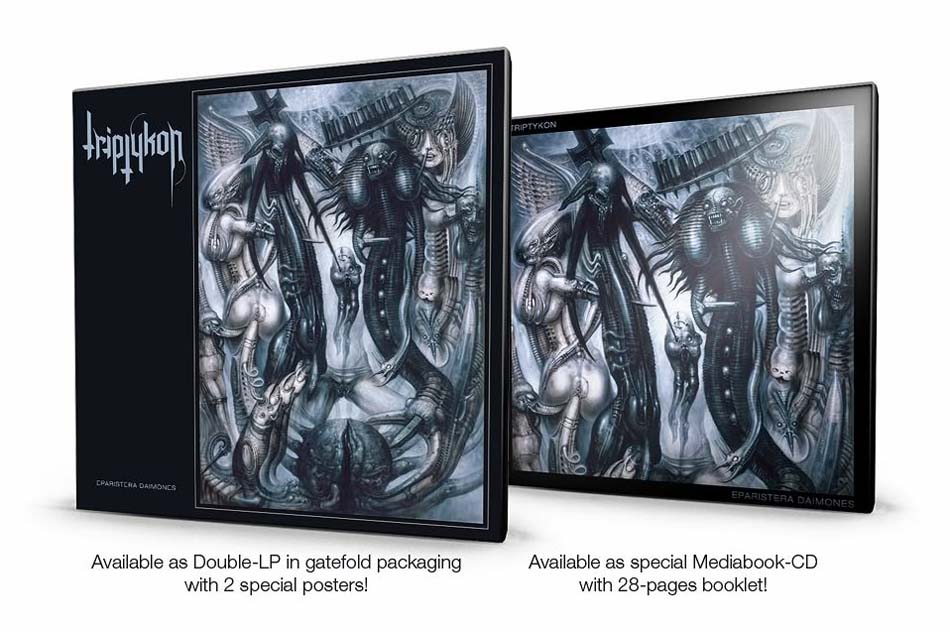 La pochette de Triptykon by HR Giger