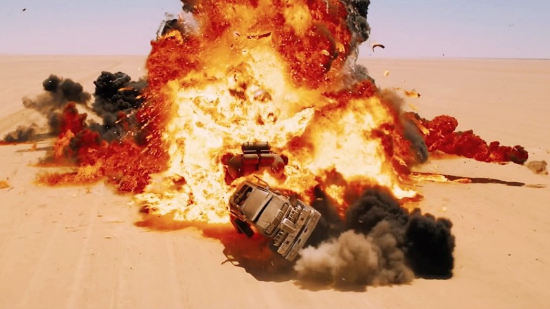 Mad Max Fury Road Car Accident Fire Stills Wallpaper