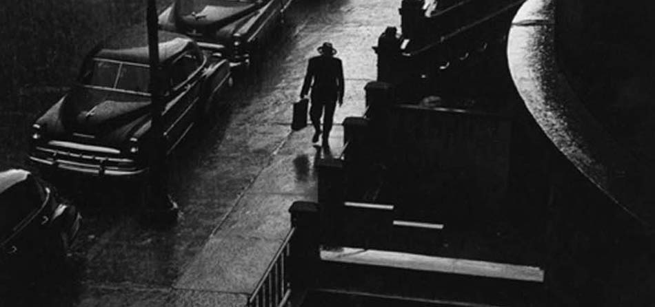 Ruth Orkin, Man in Rain, NYC 1952