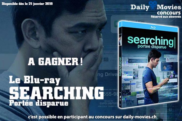 Concours : Searching - Portée disparue en Blu-ray
