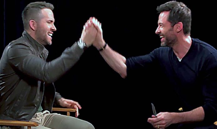 Ryan Reynolds alias DEADPOOL interviewe Hugh Jackman alias WOLVERINE !