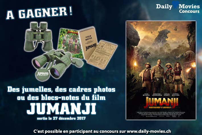 Concours : Gagnez des invitations et des Goodies du film Jumanji