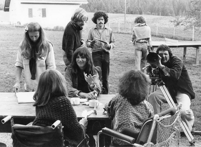 Sur le plateau de «Amour handicapé», 1979 © Cinémathèque suisse
