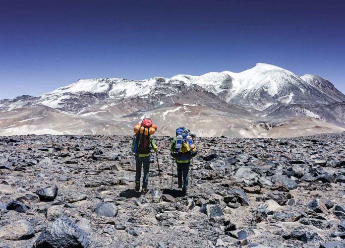 Une goutte d'eau sur un volcan